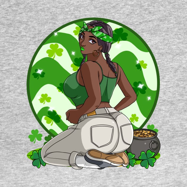 African American Leprechaun St. Patricks Day by Noseking